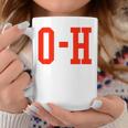 Cool Couples Best Friends O-H Half Of I-O Ohio Scarlet Gear Coffee Mug Funny Gifts