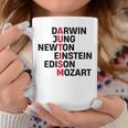 Darwin Jung Newton Einstein Edison Mozart Autism Awareness Tassen Lustige Geschenke