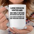 An Die Person Hinter Mir Liebe Person Hinter Mir Tassen Lustige Geschenke