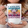 Divertida Pregunta Sobre Axolotl Retrointage Amantes De Axolotl Para Niños Taza de café Regalos divertidos