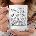 Dolphin Ausmalen Und Selbst Bemalen Colouring Tassen Lustige Geschenke