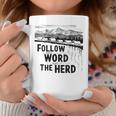 Donna Sheep Follow The Word Not The Herd Citazione Uomini Donne Regali Con Collo A Tazze Regalos divertidos