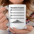 El Sonido Del Silencio Divertido Regalo Musical Taza de café Regalos divertidos