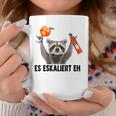 Es Eskaliert Eh X Raccoon Meme Racoon X Pedro Spritz Tassen Lustige Geschenke