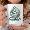 Gardening Because Murder Is Wrong Retro Plant Lover Tassen Lustige Geschenke