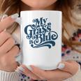 My Grass Is Blueintage Bluegrass Hand Lettering Retro Tassen Lustige Geschenke