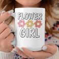 Groovy Flower Girl Proposal Wedding Bridesmaid Bridal Shower Coffee Mug Unique Gifts