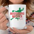 With Handball Team Magdeburg Fan Saxony-Anhalt Green Red Tassen Lustige Geschenke