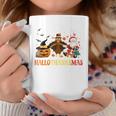 Happy Hallothanksmas Halloween Thanksgiving Christmas Coffee Mug Personalized Gifts