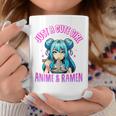 Just A Cute Girl Who Loves Anime And Ramen For Girls Coffee Mug Personalized Gifts