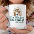 La Mejor Madrina Del Mundo Lindo Boho Rainbow Madrina Taza de café Regalos divertidos