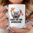 Leben Auf Der Aperolspur Raccoon Meme Racoon Pedro Spritz Tassen Lustige Geschenke