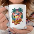 Summer Vibes Flamingo Beach Sunset Tropical Coffee Mug Unique Gifts