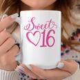 Sweet 16 For Girls Sixn 16 Years Old Pink 16Th Birthday Coffee Mug Personalized Gifts