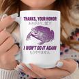 Tokyo Tiger Thanks Your Honor I Won’T Do It Again Frog Coffee Mug Personalized Gifts