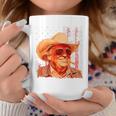 Western Trump Cowboy American Vintage Trump Usa Flag On Back Coffee Mug Unique Gifts