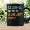 21 Years Old Legend Since August 2003 21St Birthday Coffee Mug Gifts ideas
