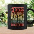 3 Años De Aniversario Regalos Para Él Pareja Romántica Tercera Boda Taza de café Ideas de regalos