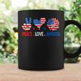 4Th Of July Peace Love America Us Flag Fourth Of July Coffee Mug Gifts ideas