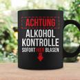 Achtung Alkohol Control Immediate Hier Blasen Tassen Geschenkideen