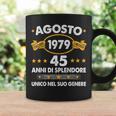 Agosto 1979 45 Anni Compleanno Uomo Donna 1979 Tazze Ideas de regalos