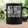 Als Gott Mich Schuf Grinste Sarcasm Tassen Geschenkideen