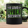 Amo La Sicurezza Informatica Hacking Cybersecurity Hacker Tazze Ideas de regalos
