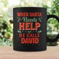 Babbo Natale Helper David Divertente Natale Nome David Tazze Ideas de regalos