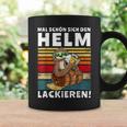 Beer Drinker Soldering Running Helmet Painting Sloth Beer S Tassen Geschenkideen