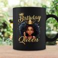 Birthday Queen Melanin Afro African American Girls Women Coffee Mug Gifts ideas