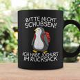 Bitte Nicht Schubsen Ich Habe Yoghurt Im Rucksack German Tassen Geschenkideen