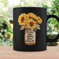 Blessed By God Loved By Jesus Sunflower Bouquet Coffee Mug Gifts ideas