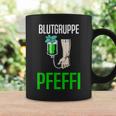 With Blutgruppe Pfeffi Peppermint Suff Saufen Peppermint Liqueur Tassen Geschenkideen