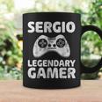 Camisa De Jugador Legendaria Personalizada Sergio Nameideo Gamer Taza de café Ideas de regalos