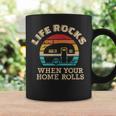 Camping Caravan Life Rocks Slogan Tassen Geschenkideen