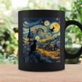 Cat Halloween Van Gogh Starry Night Pumpkin Women Coffee Mug Gifts ideas