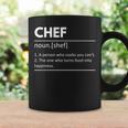 Chef Chef Definition Regalo De Chef Chef Chef Taza de café Ideas de regalos