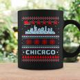 Chicago Flag City Skyline Chicago Fan Ugly Christmas Sweater Coffee Mug Gifts ideas