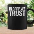 In Code We Trust Ethical Hacker Tazze Ideas de regalos