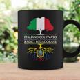 Coltivato Italiano Con Radici Ecuadoriane Ecuador Tazze Ideas de regalos