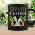 Conigli Life Is Better With A Rabbit Cute Pet Bunny Tazze Ideas de regalos