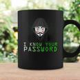 Conosco La Tua Password Anonymous Mask Pro Hacker Tazze Ideas de regalos