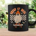 Creep It Real Ghost Skateboard Retro Halloween Skateboarding Coffee Mug Gifts ideas