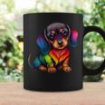 Cute Dachshund Wiener Wurst Dog Mama Papa Colourful Dachshund Tassen Geschenkideen