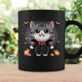 Cute Halloween Cat Vampire Trick Or Treat Spooky Kitty Coffee Mug Gifts ideas