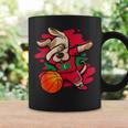 Dabbing Dog Maldivas Baloncesto Fans Jersey Maldivas Bandera Taza de café Ideas de regalos
