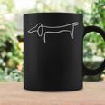 Dachshund Single Line Dog Owner Mummy Tassen Geschenkideen