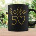 Damen Hello 50 Fifty Heart 50 Geburtstag 50 Jahre Alt Tassen Geschenkideen