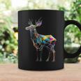 Deer Polygon Opera D'arte Motivo Geometrico Colorato Animale Cervo Tazze Ideas de regalos