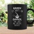 Divertente Dicendo Ramen È Quello Che È Per Cena E Lancio Scherzo Tazze Ideas de regalos